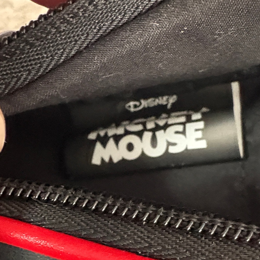 Disney Kids Black Bag with Red Strap and Trim featuring Mickey Mouse - Picture 3 of 3